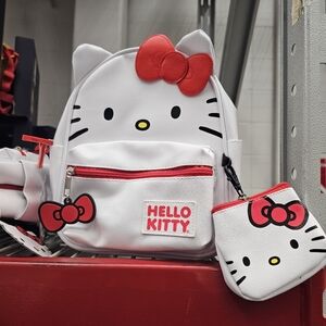 Hello kitty mini backpack with coin purse new
